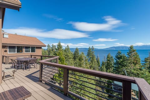 Deck view, near bedroom entry.