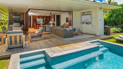 Kukuiula Makai Cottage #08 - Indoor Outdoor Bacvkyard Living - Parrish Kauai