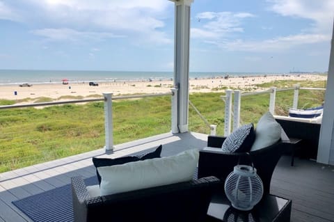 Beachfront Patio with unobstructed views of the ocean