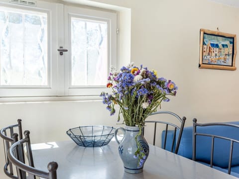 Flower, Plant, Table, Picture Frame, Vase, Property, Furniture, Window, Blue, Azure