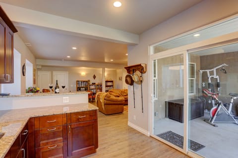 Kitchen with Door to Patio