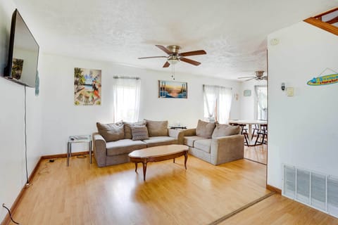 Geneva Vacation Rental | 3BR | 1BA | 1,100 Sq Ft | Stairs Required to Access