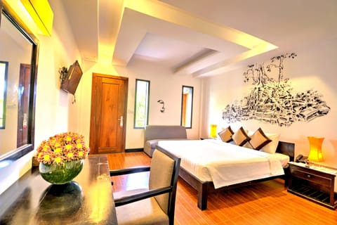 Privater Luxuszimmer-Balkon - Kostenloser Hin- und Rücktransfer zum Flughafen Appartement-Hotel in Krong Siem Reap