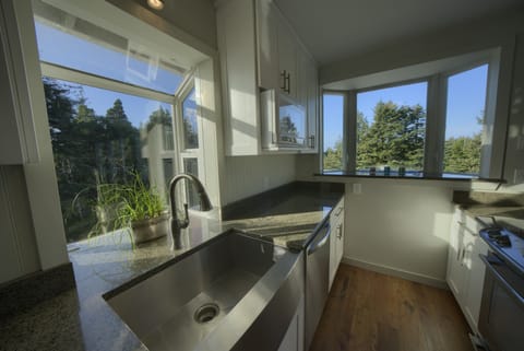 Garden and Bay window, dishwasher and built in microwave