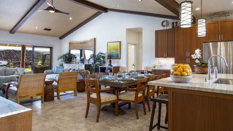 Kitchen, Dining and Living