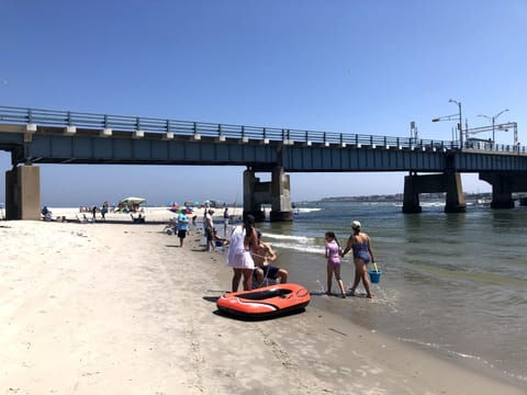 On the beach