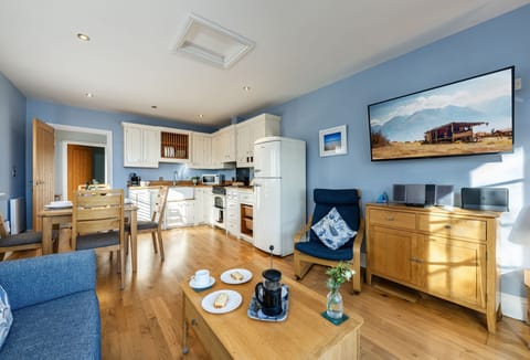 The View, Carbis Bay: The sociable open-plan living space is a delight