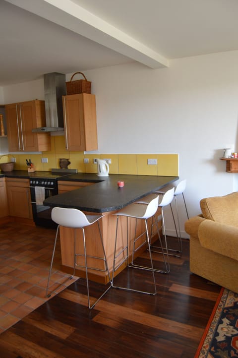 The open plan kitchen diner