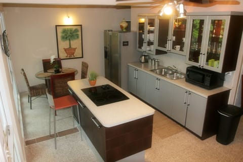 Private kitchen | Fridge, microwave, coffee/tea maker, cookware/dishes/utensils