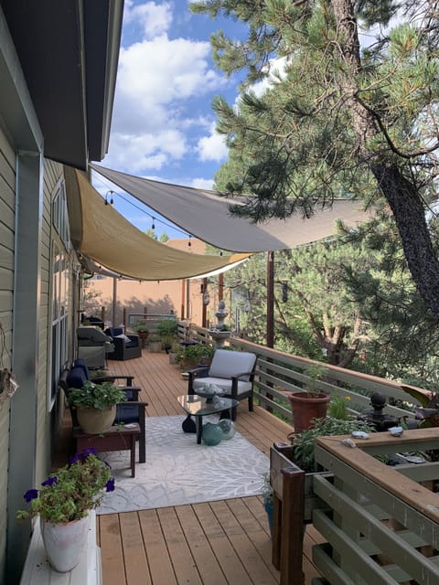 From your room looking onto the deck