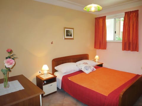 Furniture, Property, Comfort, Plant, Orange, Window, Table, Wood, Bed, Bed Frame