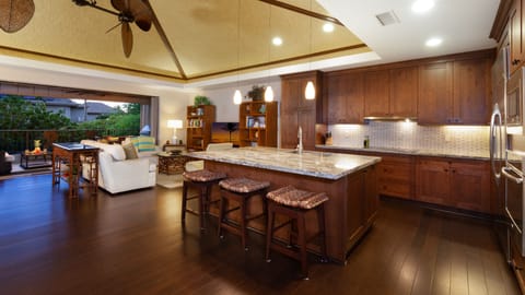 Gourmet kitchen with large island