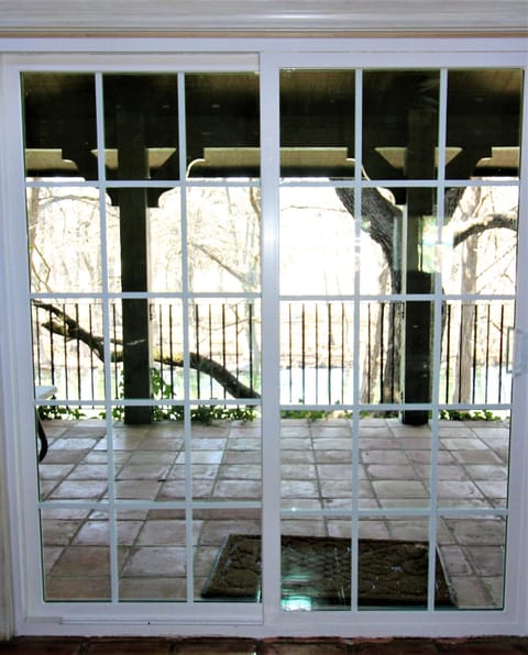 View of the river from inside the living room