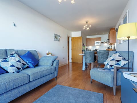 Cosy open plan living space | Fistral Waves - Ocean 1 Apartments, Newquay