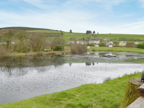 Relaxing views over the lake | Herons Log Cabin, Rosebush