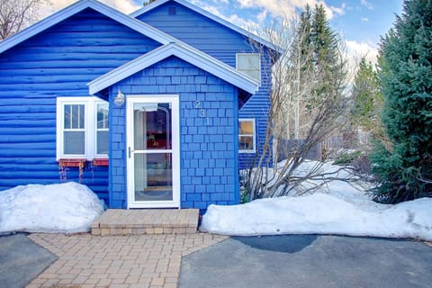 Front Door - You can't miss this blue home!