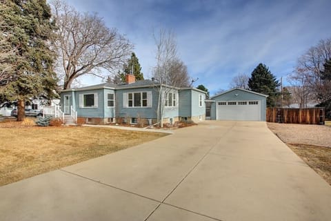 Parking is available on the pebbled area to the right in the photo. You may also park on the street.