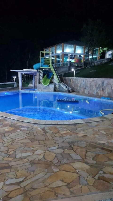 A heated pool