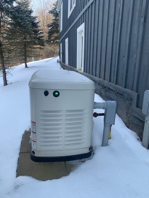 Whole house generator to keep your family safe in bad weather.