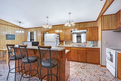 View of kitchen from entrance closest to Bedroom 2.