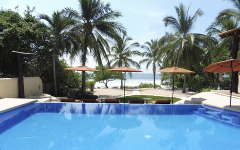 our pool with a view