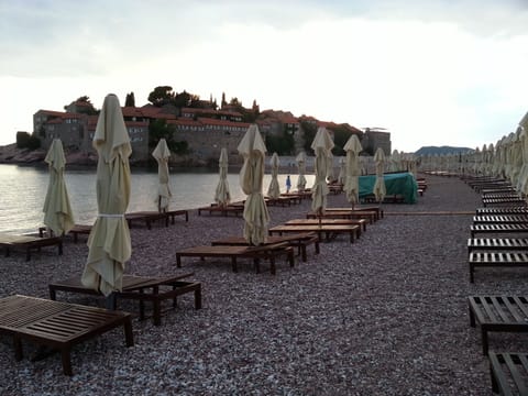 Outdoor banquet area