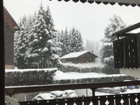 Winter view from apartment