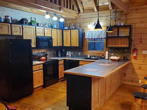 Recently renovated kitchen with new appliances