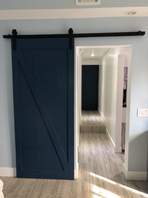 Barn Doors leading to Master 1