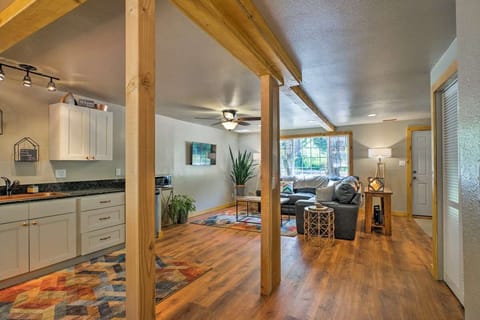 The house has been completely renovated into a beautifully open floor plan.