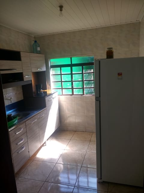 Fridge, stovetop, coffee/tea maker, electric kettle