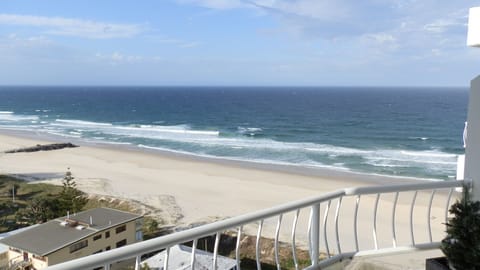 On the beach, sun loungers, beach towels