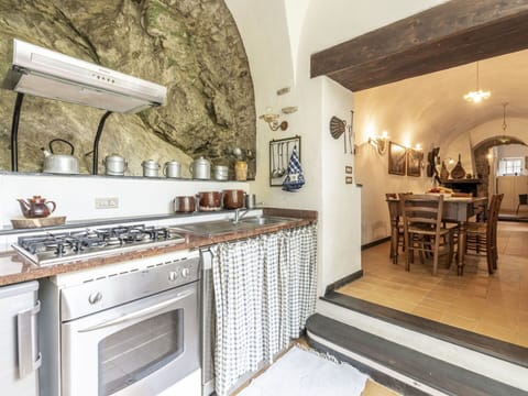 Property, Furniture, Countertop, Cabinetry, Interior Design, Kitchen Stove, Kitchen, Lighting, Wood, Kitchen Appliance