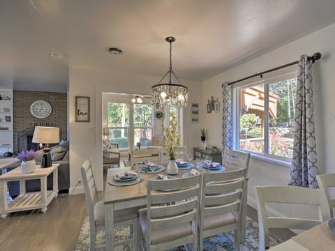 Dining Area | Dishes & Flatware Provided | Open Floor Plan