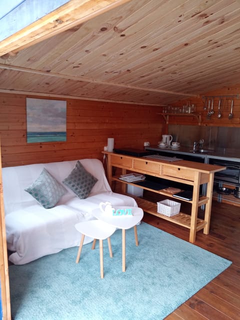 picture showing lounge & kitchen area