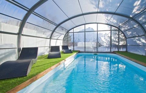 You will love to spend time in the heated pool.