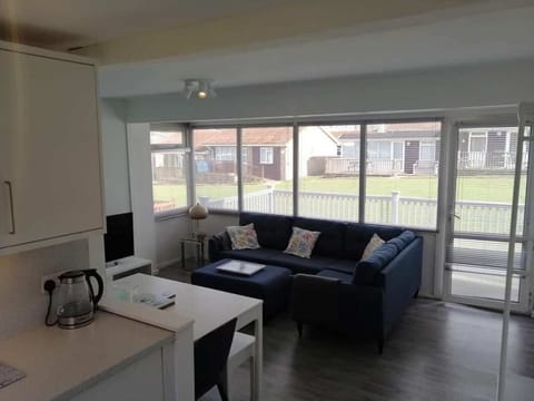 Chalet Ho! view from kitchen into living area