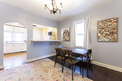 Dinning table to enjoy your coffee or meals.