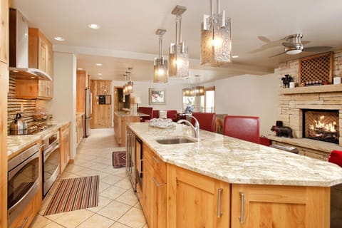 The large kitchen area provides lots of storage, prep space and appliances so you can prepare great meals for your group.