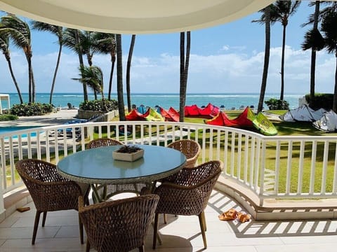 Patio with stunning ocean views