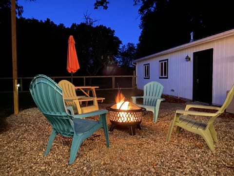 Sit by the fire pit on our cool fall evenings.  Marshmallows provided! 