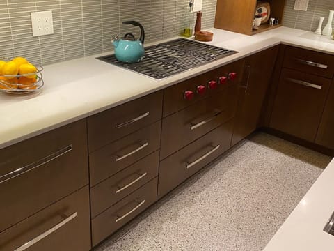 Kitchen with Wolf cooktop