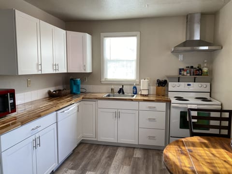 Fully stocked kitchen