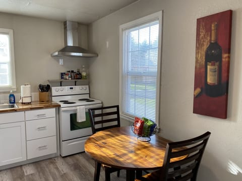 Dining table in kitchen 