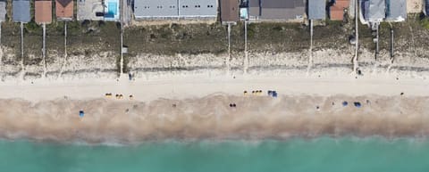 On the beach, beach towels