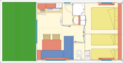 Mobil Home Terrasse Ohara-