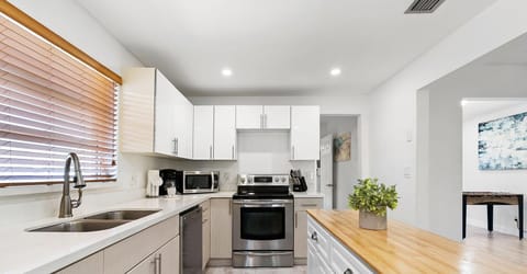 Spacious and updated kitchen.