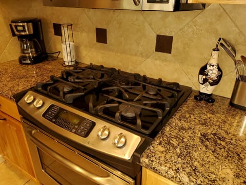 Gas stove and butler at your service. 