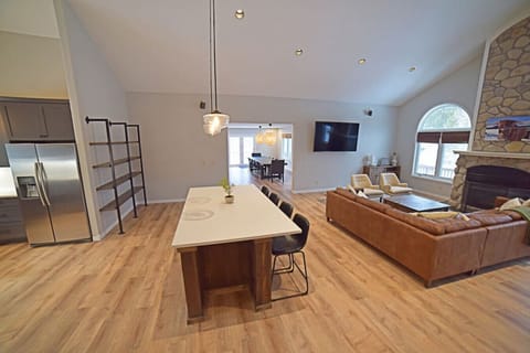 Main level kitchen/living room.
