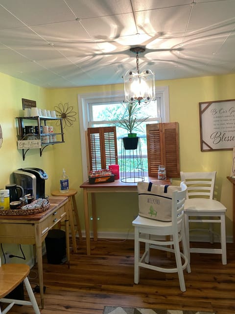 Welcoming entry from the porch